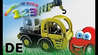 Puzzle für Kleinkinder Wir bauen einen fahrbaren Kran  Deutsch  Rainbow Kids 123 [upl. by Ynnor292]