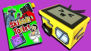 Skibidi toilet game book amp DIY Mystery Box opening  secret box [upl. by Enia]