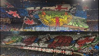 Le Coreografie  Inter vs Milan 21102018  Ultras Way✔ [upl. by Lehteb]