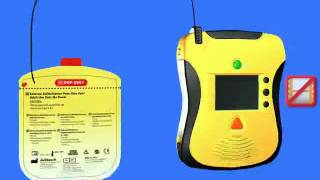 Defibtech  Défibrillateur LifeLine VIEW Remplacement des électrodes [upl. by Boles409]