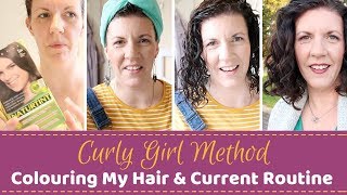 Curly Girl Method  Colouring My Hair amp Current Styling Routine  Home Family Life [upl. by Zetrok902]