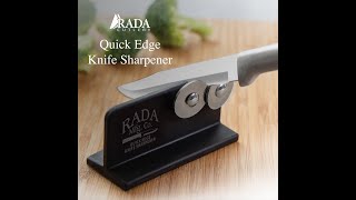 Rada Cutlery Quick Edge Knife Sharpener  100 USA Made [upl. by Kcirednek]