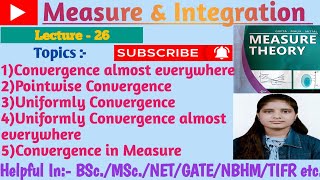 Lec26Definition of Convergence aePointwiseUniformly aein measureplaylisttelegramlinks👇 [upl. by Merralee648]