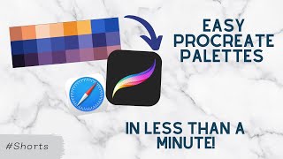 How To Make A Procreate Palette In Less Than A Minute [upl. by Tsyhtema114]