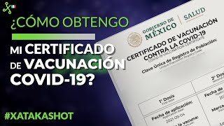 Cómo obtener CERTIFICADO DE VACUNACIÓN COVID19 en México así se descarga [upl. by Leynad]