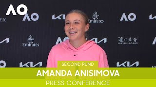 Amanda Anisimova Press Conference 2R  Australian Open 2022 [upl. by Vorfeld]