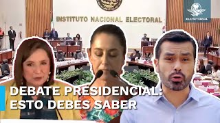 Primer Debate Presidencial ¿dónde y cuándo verlo [upl. by Epilif485]