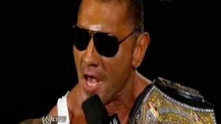 Batista segment 2203 Cena gets you cant wrestle chant [upl. by Halla10]