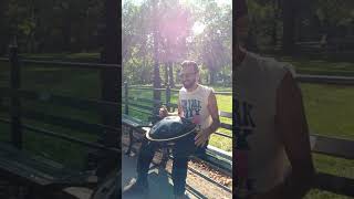 Handpan good vibes Central park New York handpan goodvibes [upl. by Akinimod]