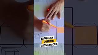 Paso a paso como hacer una maqueta de cuerpos geométricos [upl. by Ardelia]