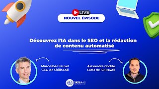 WEBINAR Découvrez lIA dans le SEO et la rédaction de contenu automatisé [upl. by Reprah228]