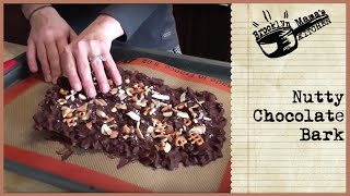 Perfect Holiday Snack or Gift  Nutty Chocolate Bark [upl. by Anawait]