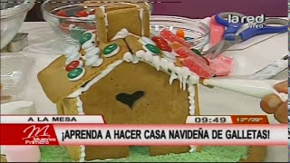 Aprende a preparar exquisitas casas navideñas de galletas [upl. by Neelyaj617]