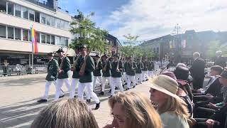 Schützenfest Willich 2024 Aufmarsch zur Parade mit dem BSMK Kleinenbroich [upl. by Chema690]