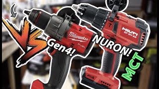 Milwaukee Gen4 vs HILTI NURON Hammer Drills [upl. by Dadirac]