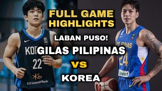 Gilas Pilipinas vs South Korea Full Highlights l Fiba World cup 2023 [upl. by Enahc]