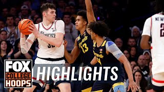 Marquette Golden Eagles vs Connecticut Huskies Big East Championship Highlights  CBB on FOX [upl. by Vasyuta]