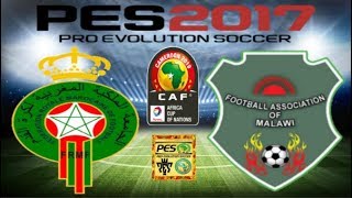 PS4 PES 2017 Gameplay Maroc vs Malawi HD [upl. by Mowbray]