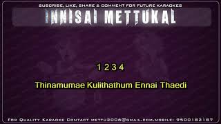 வசீகரா என் நெஞ்சினிக்க  Vaseegara en nenjinika  Tamil Karaoke Songs  Innisai Mettukkal [upl. by Zubkoff]