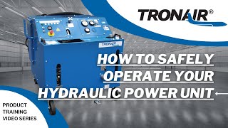 Tronair 52 Series Hydraulic Power Unit Operation Steps [upl. by Gilroy]