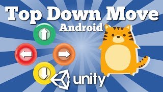 How to move character amp game object in 2D Android Top Down Unity game with UI Buttons Easy tutorial [upl. by Assirak]