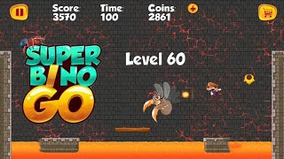 Level60 Super Bino Go Game Unlimited Coins amazing gameplay iOS Android Gameplay [upl. by Ilenay]