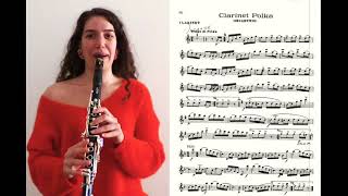 Clarinet Polka with the score [upl. by Neom6]