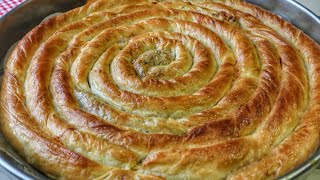 ÖYLE BİR BÖREK TARİFİM VAR Kİ ❗️ÇITIR ÇITIR YİYENLER BİR DAHA İSTEDİ✅️ 4 YUFKADAN 1TEPSİ BÖREK [upl. by Keven]