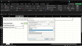 EXCEL  Ejercicio de tasas equivalentes [upl. by Kemp]