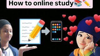 onilne study kaise kare how to online study📚viralvideo studymotivation [upl. by Desdamona217]