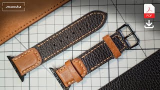 Making Custom watch strap  PDF Pattern [upl. by Erlandson]