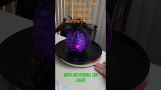 DIY Dollar Tree Halloween Pumpkin with an Eyeball LED Light shorts halloween diy pumpkin [upl. by Feilak113]