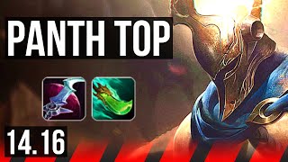 PANTHEON vs VAYNE TOP  Dominating Rank 14 Panth  EUW Challenger  1416 [upl. by Bjork786]