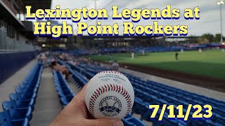 Lexington Legends at High Point Rockers 71124 [upl. by Ignatia655]