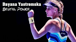 Dayana Yastremska 💖 BRUTAL POWER [upl. by Nerret]