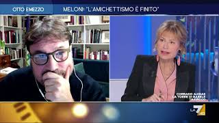 Elezioni Firenze Gruber quotLei si candideràquot Lannuncio in diretta del Prof Montanari [upl. by Acira343]