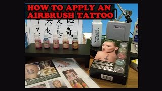 Airbrush Tattoo Demo [upl. by Mafala]