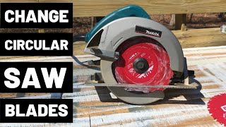 How To Change Circular Saw Blades [upl. by Haididej]