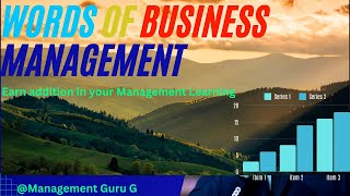 Essential Terminologies for Management Management Studies Business administration commerce [upl. by Lebaron]