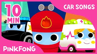 Police Car Song  Vehicle Songs  Car Songs   Compilation  PINKFONG Songs for Children [upl. by Eatnoj]