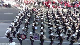 USMC West Coast Composite Band  Semper Fidelis  2022 Pasadena Rose Parade [upl. by Annuaerb605]