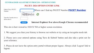 PGCET 2024  Optional Entry Date Extended  OTP Issue  Category Claims resolved [upl. by Drofnelg]