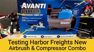 Test amp Review Of Harbor Freights New Airbrush And Compressor Combo  Is It Worth It [upl. by Kirst54]