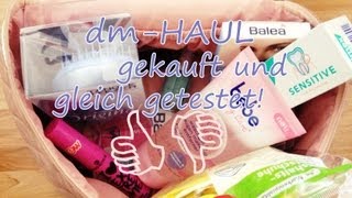 dm HAUL  gekauft und gleich getestet [upl. by Aihtibat287]