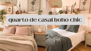 QUARTO CASAL DECORADO ESTILO BOHO CHIC 😍 [upl. by Rramal]