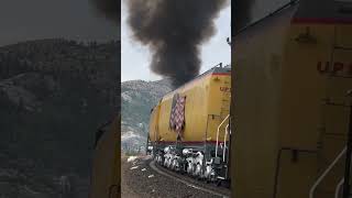 Big Boy 4014 rolling over Yuba GapCalifornia bigboy steamtrain unionpacific choochoo [upl. by Carmelia]