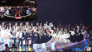 BTS GFRIEND MOMOLAND reaction to BLACKPINK BEST FEMALE DANCE MMA 2018 [upl. by Vincentia]