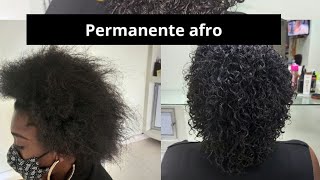 Permanente afro cabelos crespos sem definição [upl. by Gerge]