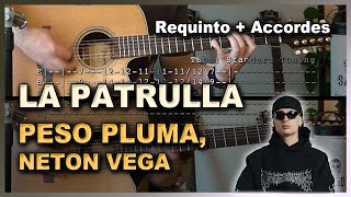 LA PATRULLA  Peso Pluma Neton Vega TUTORIAL  Seth Cottengim [upl. by Marciano]