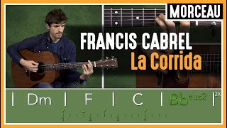 Cours de Guitare  Apprendre La Corrida de Francis Cabrel [upl. by Otrebliw]